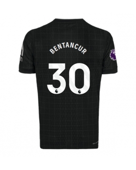 Tottenham Hotspur Rodrigo Bentancur #30 Maglia Gara Trasferta Repliche 2025-26 Maniche Corte